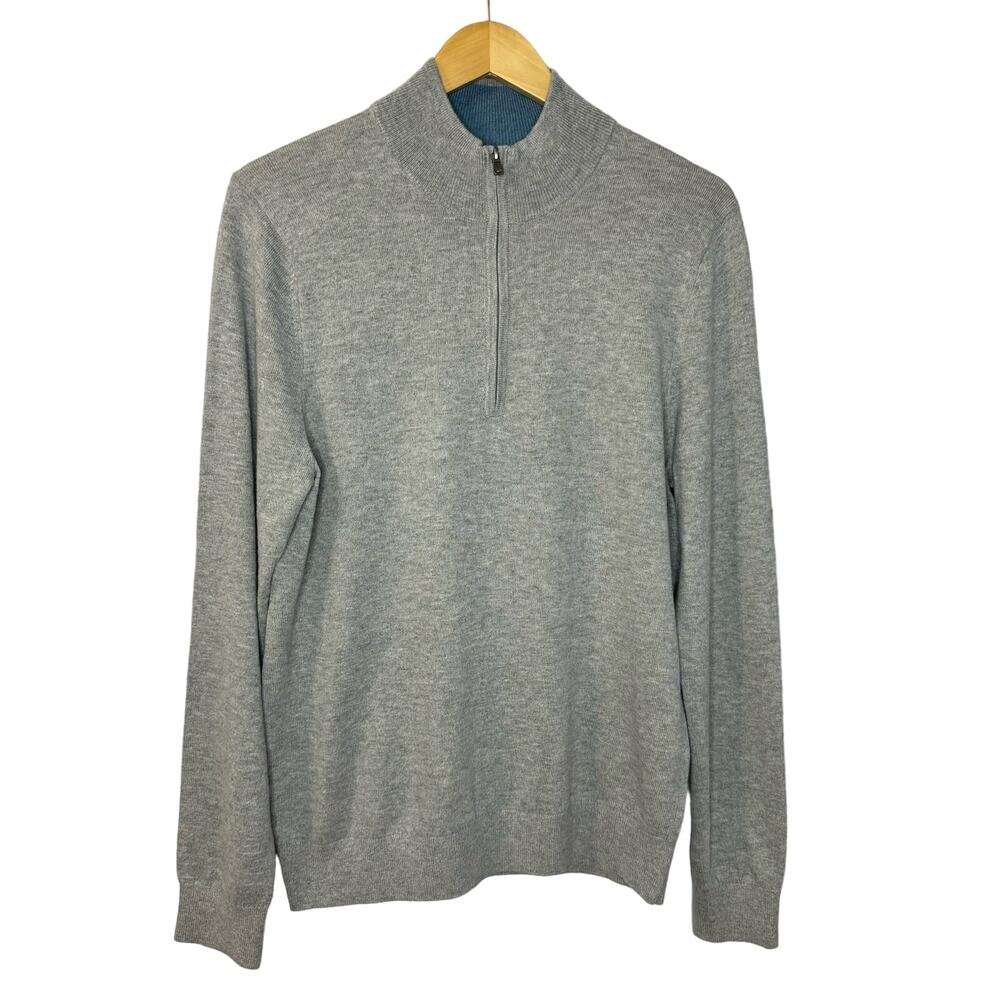 Dunning Golf All-season Quarter Zip Sweater Performance Grey Men's Medium
